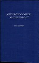 Cover of: Anthropological archaeology
