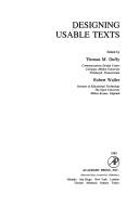 Cover of: Designing usable texts
