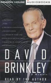 Cover of: David Brinkley by 