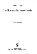 Cover of: Cardiovascular anesthesia