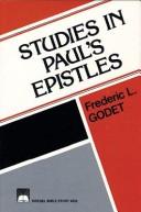 Cover of: Studies in Paul's Epistles by Frédéric Louis Godet