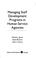 Cover of: Managing staff development programs in human service agencies