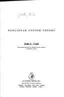 Cover of: Nonlinear system theory