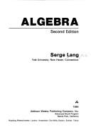 Cover of: Algebra by Serge Lang