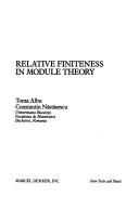 Cover of: Relative finiteness in module theory