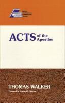 Cover of: Acts of the Apostles