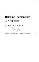 Russian formalism by P. Steiner
