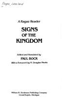 Cover of: Signs of the kingdom: a Ragaz reader