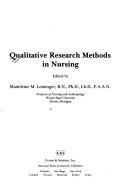 Cover of: Qualitative research methods in nursing