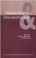 Cover of: Hermeneutics & deconstruction | 