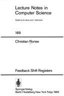 Cover of: Feedback shift registers by Christian Ronse