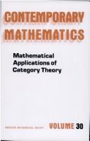 Cover of: Mathematical applications of category theory | American Mathematical Society. Meeting