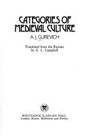 Cover of: Categories of medieval culture