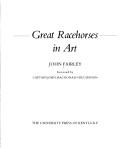 Cover of: Great racehorses in art