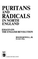 Cover of: Puritans and radicals in North England: essays on the English Revolution