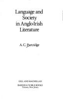 Cover of: Language and society in Anglo-Irish literature