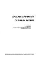 Analysis and design of energy systems by B. K. Hodge