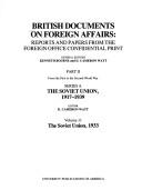 Cover of: British documents on foreign affairs--reports and papers from the Foreign Office confidential print.