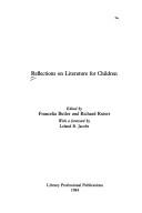 Cover of: Reflections on literature forchildren