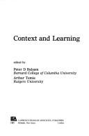 Context and learning by Peter D. Balsam