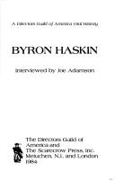 Byron Haskin by Byron Haskin