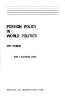 Cover of: Foreign policy in world politics