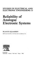 Cover of: Reliability of analogue electronic systems