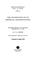 Cover of: The unconscious in its empirical manifestations