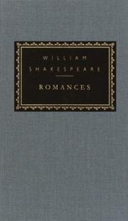 Cover of: Romances by William Shakespeare