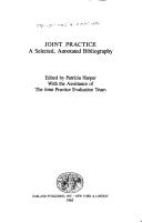 Cover of: Joint practice by Patricia Harper