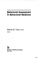 Cover of: Behavioral assessment in behavioral medicine