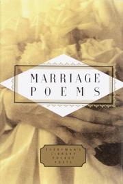 Cover of: Marriage Poems