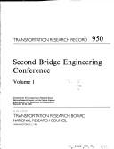 Cover of: Second Bridge Engineering Conference by Bridge Engineering Conference (2nd 1984 Minneapolis, Minn.)