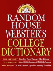 Cover of: Random House Webster's College Dictionary, Second Edition by Robert B. Costello