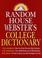 Cover of: Random House Webster's College Dictionary, Second Edition
