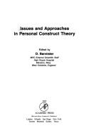 Cover of: Issues and approaches in personal construct theory