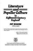 Cover of: Literature and popular culture in eighteenth century England