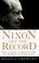 Cover of: Nixon off the record