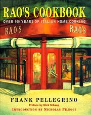 Cover of: Rao's cookbook by Frank Pellegrino