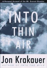 Cover of: Into thin air by Jon Krakauer
