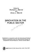 Cover of: Innovation in the public sector