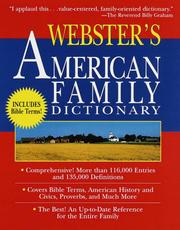 Cover of: Webster's American Family Dictionary