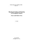 Cover of: Educational costing and financing in developing countries by Jean Claude Eicher