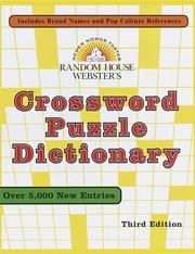 Cover of: Random House Webster's crossword puzzle dictionary. by 