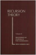 Cover of: Recursion theory
