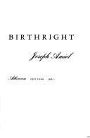 Cover of: Birthright | Joseph Amiel