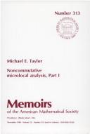 Cover of: Noncommutative microlocal analysis