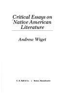 Cover of: Critical essays on Native American literature