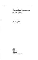 Cover of: Canadian literature in English by W. J. Keith