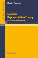 Cover of: Modular representation theory: new trends and methods